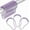 Greyish-purple, variant on Shower Curtain Hooks, Decorative Rust Proof Stainless Steel Shower Curtain Hooks for Bathroom Shower Rods Set of 12, Polished Nickel