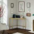 thumbnail image 4 of Evelyn&Zoe Alexis 42" Wide Pentagon Corner Desk, Brass, 4 of 8