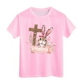 thumbnail image 4 of ZTKWD Girls Holidays Short Sleeve Graphic T-Shirts 2-14 years Easter eggs, 4 of 4