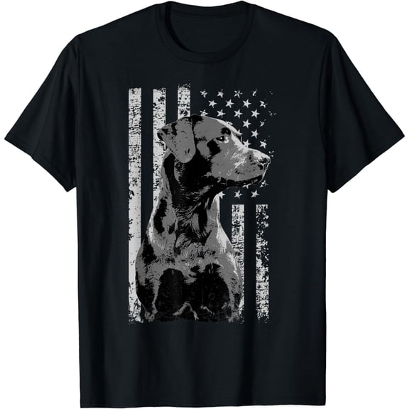 Patriotic USA Flag Black Labrador gift for Lab Owners Short Sleeve T-Shirt