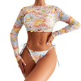 thumbnail image 1 of Gibobby Conjunto de traje de baño de bikini Traje de baño sexy a la moda para mujer, bikini, estilo lindo de niña, ropa interior sexy sin espalda(Rosa,CH), 1 of 5