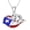 07-Puerto Rico, variant on Map Necklace for Women 925 Sterling Silver Flag Necklaces Jamaica America Texas Africa Country Map Chain Jewelry Gifts