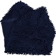 thumbnail image 3 of GFDYREE - Ultra Absorbent Microfiber Chenille Dog Bath Shammy Towel with Hand Pockets, Durable, Quick Drying, Washable, Prevent Mud Dirt (Color: Navy Blue), 3 of 7