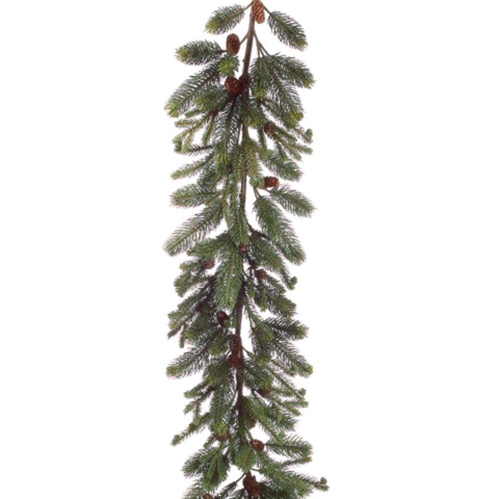 5' x 10" Noble Fir Artificial Christmas Garland with Pine Cones Unlit