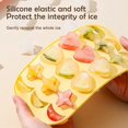 thumbnail image 3 of 18 Grids Silicone Ice Cube Trays, Creative Stars and Moon Heart Shape Ice Tray for Chilled Drinks, Whiskey, Stackable Plastic Ice Trays with Covers (Blue), 3 of 16