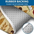 thumbnail image 4 of Colorful Mushroom Berry Leaf Beige Pattern Bathroom Rugs Sets 3 Piece,Toilet Cover Set,Absorbent Non Slip Bathroom Mats Sets with U-Shaped Contour Rug Toilet Rug Set, 4 of 5