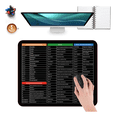 thumbnail image 1 of Mouse Pad Alfombrilla Atajos Excel Trucos Español 300x250mm Xtellar negro, 1 of 4