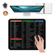 thumbnail image 1 of Mouse Pad Alfombrilla Atajos Excel Trucos Español 300x250mm Xtellar negro, 1 of 4