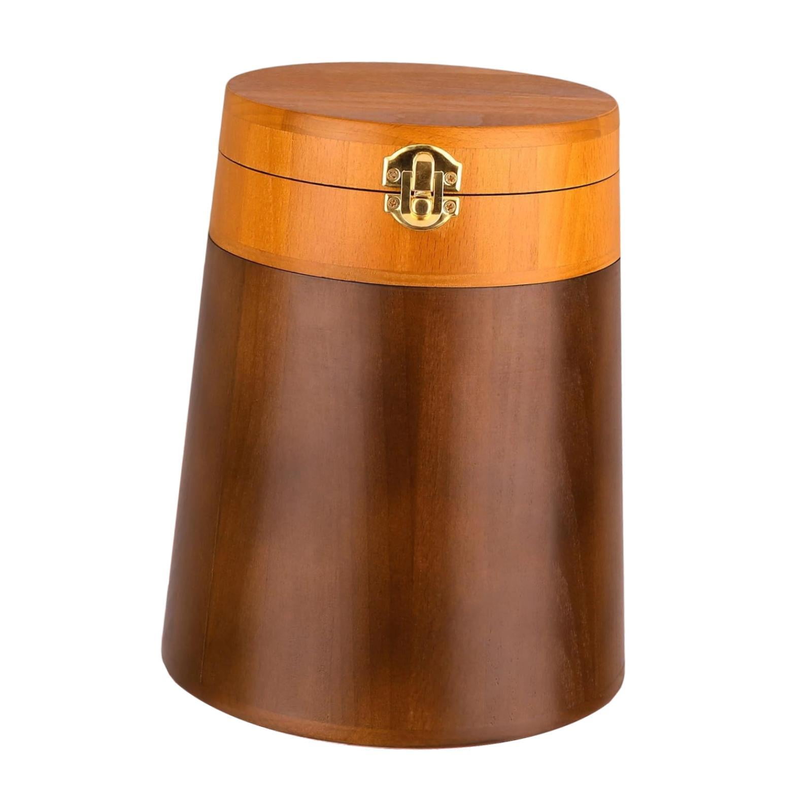 Serenable Memorial Pet Urn Cremation Urn Wooden Funeral Container Jar Burial Souvenir Keepsake Memorial Ash Holder for Cat Kitten Bunny