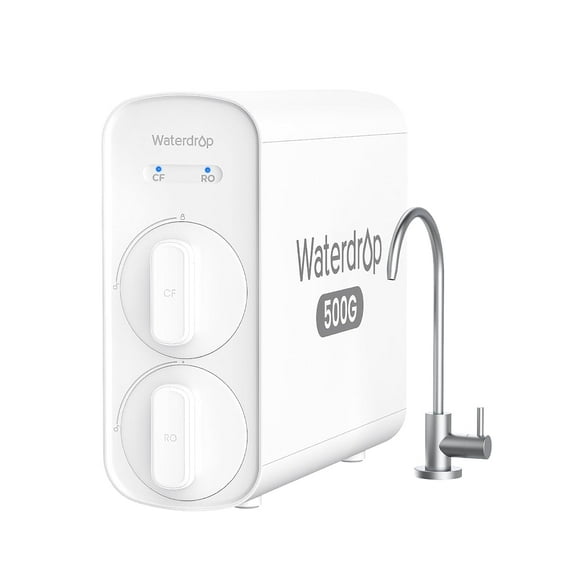 Waterdrop G5P500 Reverse Osmosis Water Filter, NSF/ANSI 372 Certified, 7 Stage Reverse Osmosis System, 500G RO Water Filtration System, 2:1 Pure to Drain, Reduces TDS PFAS, BPA Fre