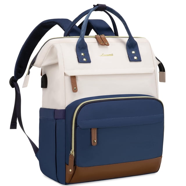 Mochila para portátil LOVEVOOK para mujer, mochilas de trabajo y negocios de 15.6 pulgadas con puert