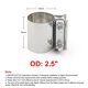 thumbnail image 1 of 2.0" 2.25" 2.5" 2.75\' 3.0" 4.0" Butt Connector Exhaust Clamp Band Sleeve 304 Stainless Steel Exhaust Pipe Connector Step Clamps~14370, 1 of 1