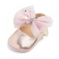 thumbnail image 4 of BESLY Baby Newborn Girl Princess Shoes Moccasins Premium Lightweight Soft Sole Crib Shoes Toddler Shoes, 4 of 5