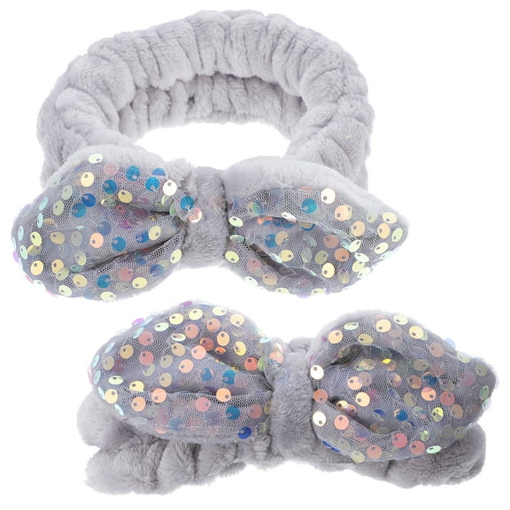 Headband Hair Elastic Makeup Spa Bow Shower Hoop Headbands Wrap Head Girls Scrunchies Up Cute Band Towels Headwraps