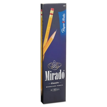 Paper Mate Mirado Classic Pencils with Eraser (Set of 12)