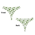 thumbnail image 3 of Fotbe St. Patrick's day Tanga Sin Costuras para Mujer con Estampado – Panties Invisibles, Transpirables y Cómodos para Uso Diario-Medium, 3 of 6