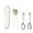 B, variant on Eolstice Stainless Steel Children's Tableware Set, Child Food Utensils, Practice Chopsticks Spoon Fork, Toddler Feeding Learning Kit for Kids