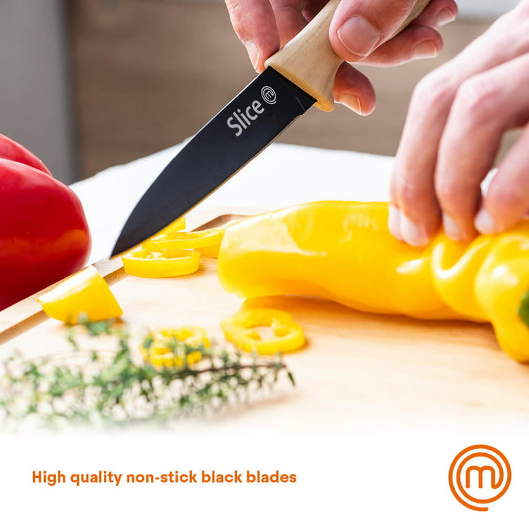 Masterchef 15-Piece Knife Set Plus Knife Block, Black