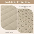 thumbnail image 2 of Yolife Non-Slip Bathtub Mat 27.5"x17", Anti-Fatigue Grid Pattern & Suction Cups, Natural Rubber for Shower Tub, Machine Washable (Light Brown), 2 of 8
