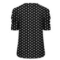 thumbnail image 4 of ChaoHeng Women's Plus Lightweight Tops for 2025 Spring/Summer Fashion Casual,Women Fashion Casual Short Sleeve Loose T-Shirt Blouse Tops(Black,S), 4 of 5