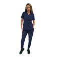 thumbnail image 6 of Fubu Women's Slim Fit High Waisted Jogger Yoga Scrub Pant Medical Nursing Uniform, 6 of 7