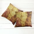 thumbnail image 2 of Ambesonne Rose Throw Pillow Cover 2 Pack, Old Rose Music Note Shabby, 24", Cream Red, 2 of 6