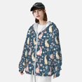 thumbnail image 3 of Vsdgher Cute Rabbit Floral Print Adult Hoodie Shirts Rash Guard for Men Women,Long Sleeve Sun Protection Fishing Shirts for Athletic Running Swim-X-Large, 3 of 7