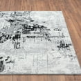 thumbnail image 6 of Luxe Weavers Contemporary Abstract Gray 8x10 Area Rug, Machine-Made Modern Carpet, 6 of 7