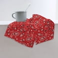 thumbnail image 6 of Fotbe Red Paisley Floral Pattern Premium Towels , (27.5x16in) Lightweight and Highly Absorbent Quick Drying Microfiber Towel, Perfect for Daily Use, 6 of 6