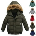 thumbnail image 3 of Mercatoo Boys Long Puffer Warm Coat Hooded Waterproo1 Insulated Winter Down Jacket Kids Outdoor Windproof Outerwear with Pocket, 3 of 3