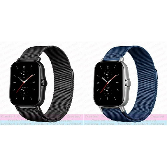 BRADCET (1/2Pack) 20mm 22mm Stainless Steel Mesh Bnads for Samsung Galaxy watch 5 4 40mm 44mm/ Watch 3 45mm/ Active 2/ Watch 4 Classic 42mm 46mm/ Gear S3 S4 46mm Milanese Loop Wristbands Magnetic Loop