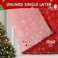 thumbnail image 4 of Christmas Kitchen Curtains Snowflakes Window Short Tier Curtains Over Sink Set of 2, Xmas Red Winter Kitchen Decor 26" x 36", 4 of 7