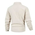 thumbnail image 4 of Kalauyu Men's Corduroy Shacket with Pockets Button Down Work Jackets Casual Long Sleeve Jacket, 4 of 9