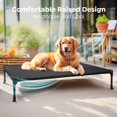 thumbnail image 2 of Cooling Elevated Dog Bed, Portable Raised Pet Cot with Washable & Breathable Mesh, No-Slip Feet Durable Dog Cots Bed for Indoor & Outdoor Use, X Large, CWC1803-XL, 2 of 5