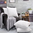 thumbnail image 4 of Home Soft Things Super Soft Decorative Pillow Covers, Set of 4, 20x20 inches, Bright White, 4 of 5