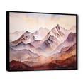 thumbnail image 3 of Designart "Canadian Winter Wonderland Mountain Landscapes" Extra Large Landscapes Framed Wall Art - Traditional Grey Mountains Winter Bedroom Framed Canvas Wall Art, 3 of 7