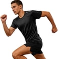 thumbnail image 5 of Hilenly Men's Workout Shirts Mesh Short Sleeve Athletic Gym Shirt Lightweight Performance Hiking Running Shirt, 5 of 10