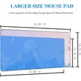 thumbnail image 3 of Pink Mouse Pad Large XXL Mousepad 34.65" x 15.75" Extended Gaming Desk Pad Laptop Computer Mousepad with Non-Slip Rubber Stitched Edges for Office, Work, Game, 3 of 5