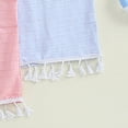 thumbnail image 6 of YunPes Toddler Girls Poncho Hooded Towels Loose Fit Soft Cotton Absorbent Swimwear with Tassel Summer Beach Swim Cover up, 6 of 7