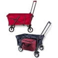 thumbnail image 3 of REDCAMP Utility Wagon Tools Bag for Beach Camping, Wine Red, Canvas Tool Organizer with 18 Pockets, 3 of 9