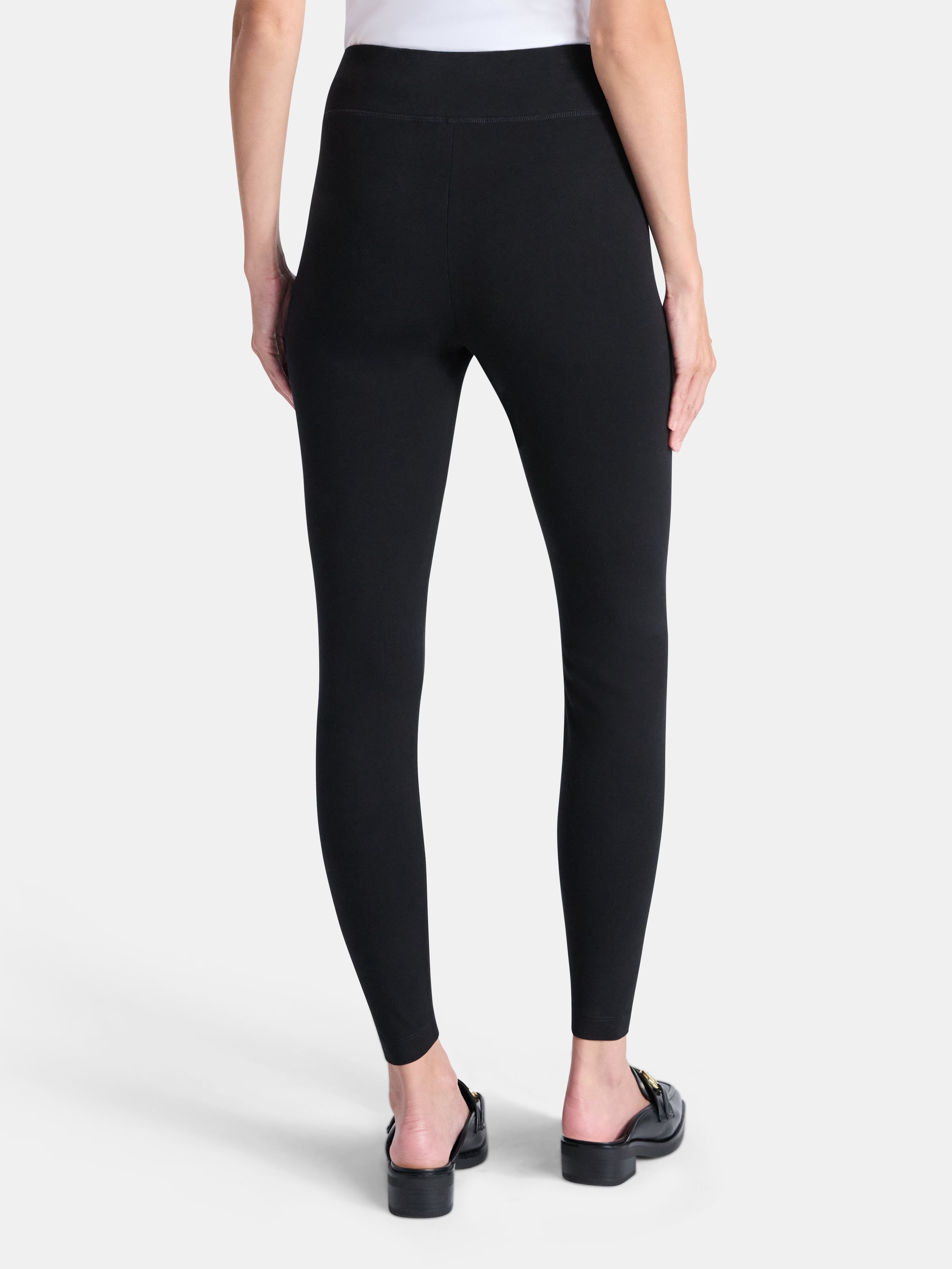 Time and Tru Women's High Rise Leggings, 27'' Inseam, 2-Pack, Sizes XS-XXXL