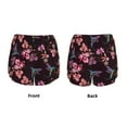 thumbnail image 3 of KLL Humming Bird And Tropical Pattern Shorts Women,Athletic Shorts High Waisted Running Shorts Pocket Sporty Short Gym Elastic Workout Shorts-XX-Large, 3 of 7