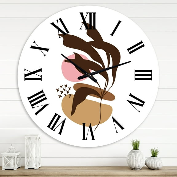 Designart 1 in Modern,Contemporary Wall Clock