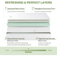 thumbnail image 3 of Memory foam mattress, 6-inch mattress, medium-hard support to relieve pressure, white, 3 of 7