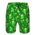 thumbnail image 4 of Kdxio St Patrick's Day2 Pattern Mens Casual Shorts - Drawstring Summer Beach Sports Shorts for Men, 4 of 9