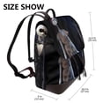 thumbnail image 2 of Goofa The Nightmare Before Christmas Pattern Leather Backpack Purse for Women Fashion Multipurpose Design Handbag Ladies Shoulder Bags Travel Backpack, 2 of 4