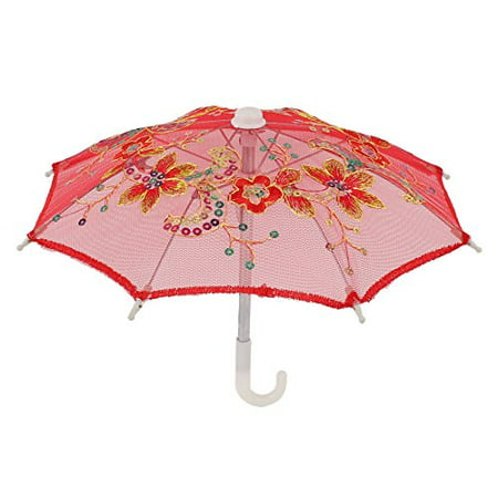 Handmade Wedding Sequin Decor Cotton Lace Mini Parasol Umbrella