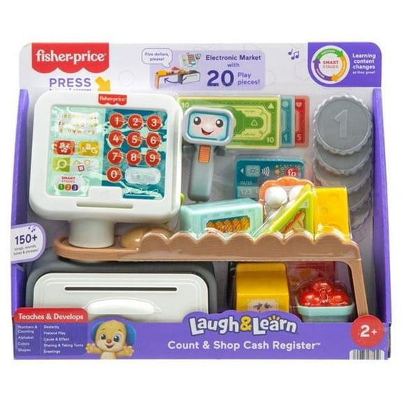 Fisher Price MTTJDL62 Laugh & Learn - Shop & Scan Corner Store Learning Toy - Pack of 2