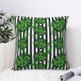 thumbnail image 4 of Wukai Palm Greenery Premium Polyester Fleece Pillow Covers with Hidden Zipper Closure,Luxuriously Soft and Durable-26"x26", 4 of 7