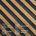 thumbnail image 3 of Concord Panels | Faux Wood Slat - Pickled Oak | Waterproof Slat Panel | 94.5” x 4.8” Each | Wood Wall Panels for Interior Decor CO100-109 (Pack of 6 - 18.9 sqft), 3 of 5